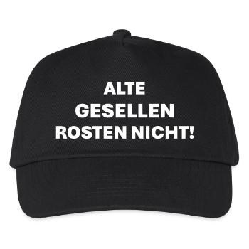 Alte Gesellen rosten nicht - Kinder Basecap - Schwarz - Vorne