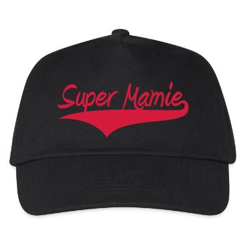 Super Mamie ! - Kinder Basecap - Schwarz - Vorne