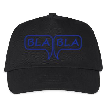 Bla Bla - Kinder Basecap - Schwarz - Vorne