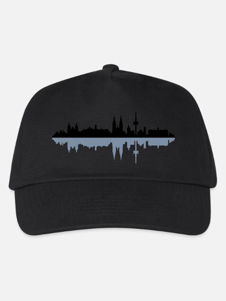 Skyline Regensburg - Kinder Basecap - Schwarz