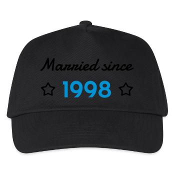 1998 - Birthday Wedding - Marriage - Love - Wife - Kids’ Baseball Cap - black - Front