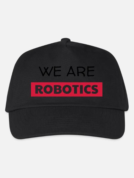 Robotik / Roboter / Robot / Robotics - Kinder Basecap - Schwarz