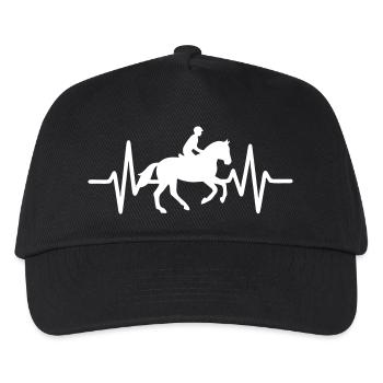 Heartbeat Riding - Kids’ Baseball Cap - black - Front