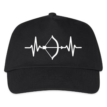 Arc Flèche Tir à l’Arc Passion - Casquette de baseball Enfant - noir - Devant