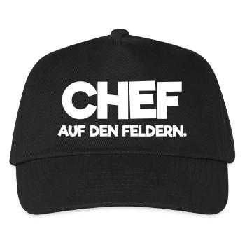 Landwirt Shirt - Lustiges Bauer Bäuerin Geschenk - Kinder Basecap - Schwarz - Vorne