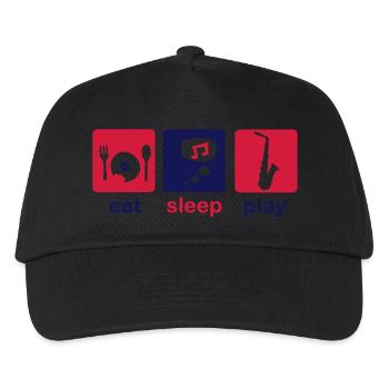 saxophone - Kids’ Baseball Cap - black - Front