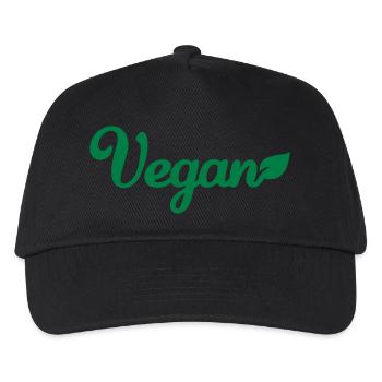 Vegan - Casquette de baseball Enfant - noir - Devant
