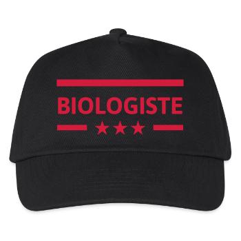 Biologie / Biologe / Wissenschaft / Leben - Kinder Basecap - Schwarz - Vorne