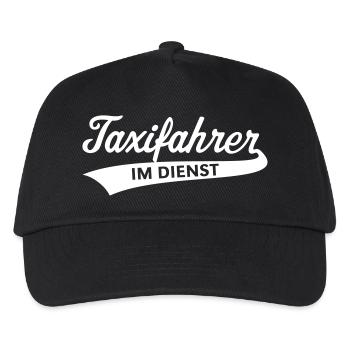 Taxifahrer Im Dienst! (Taxi / Allzeit Bereit) - Kinder Basecap - Schwarz - Vorne