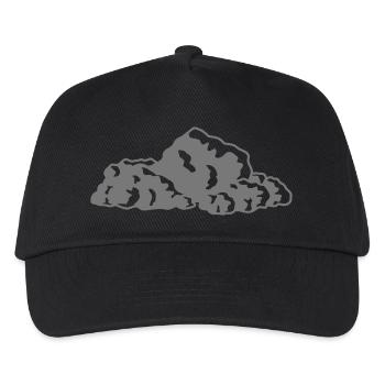 Clipart Design Steinhaufen - Kinder Basecap - Schwarz - Vorne