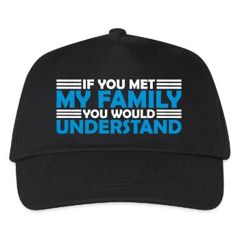 you would understand quote - Kids’ Baseball Cap - black - Front
