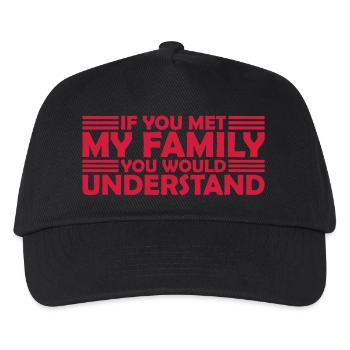 you would understand quote - Kids’ Baseball Cap - black - Front