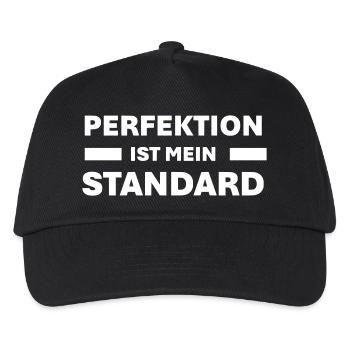 PERFEKTION ist mein Standard - Kinder Basecap - Schwarz - Vorne