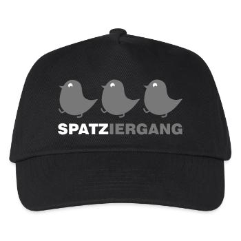 Spatzen spazieren - Kinder Basecap - Schwarz - Vorne