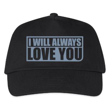 I will always love - Kinder Basecap - Schwarz - Vorne