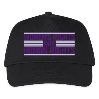 womens rights Feminist Zitat - Kinder Basecap - Schwarz - Vorne