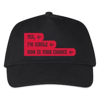 single now your chance - Kids’ Baseball Cap - black - Front