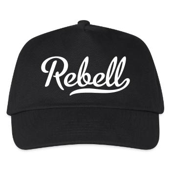 Rebell - Kinder Basecap - Schwarz - Vorne