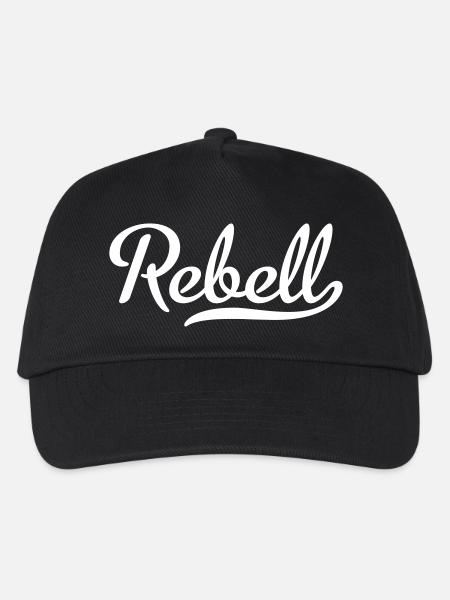 Rebell - Kinder Basecap - Schwarz