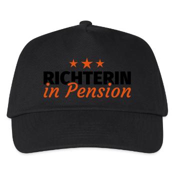 Richterin Pension Ruhestand Rente - Kinder Basecap - Schwarz - Vorne