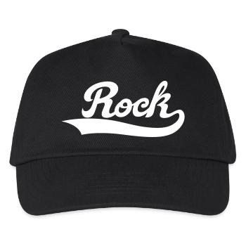 rock, Music, heavy , Konzert , rock an roll , Band - Kinder Basecap - Schwarz - Vorne