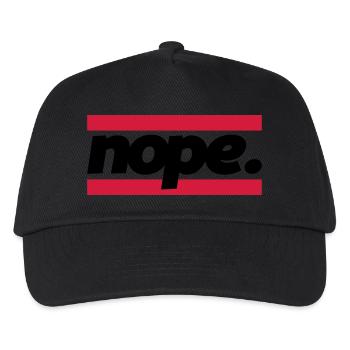 nope graphic - Kinder Basecap - Schwarz - Vorne