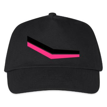 streifen - Kinder Basecap - Schwarz - Vorne