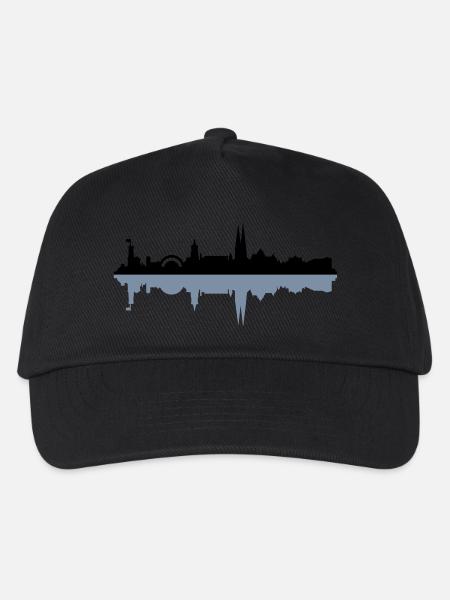 Skyline Bielefeld - Kinder Basecap - Schwarz