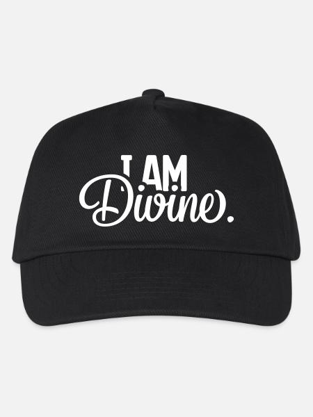 I AM Divine. - Kinder Basecap - Schwarz