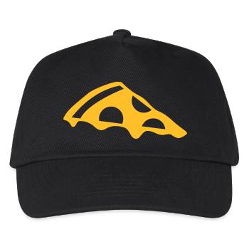 Tranche de pizza au fromage - Casquette de baseball Enfant - noir - Devant