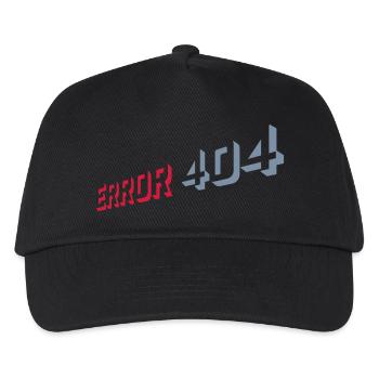 Erreur 404 Nerd Computer - Casquette de baseball Enfant - noir - Devant