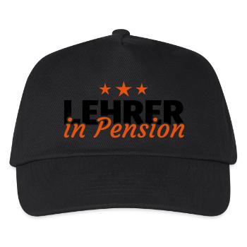 Lehrer Pension Ruhestand Rente Geschenk - Kinder Basecap - Schwarz - Vorne