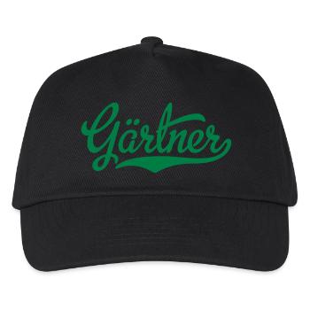 Gärtner - Kinder Basecap - Schwarz - Vorne