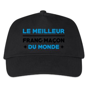 Franc-Maçonnerie / Franc Maçonnerie / Franc Maçon - Casquette de baseball Enfant - noir - Devant