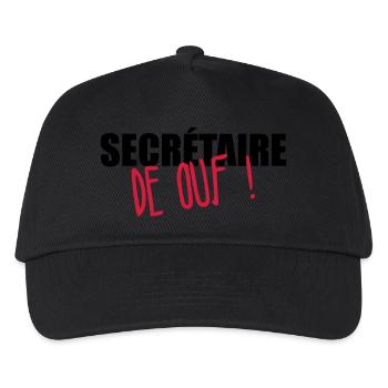 Secretary / Secretariat / Sekretärin / Secrétaire - Kids’ Baseball Cap - black - Front