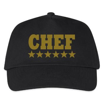chef - Casquette de baseball Enfant - noir - Devant