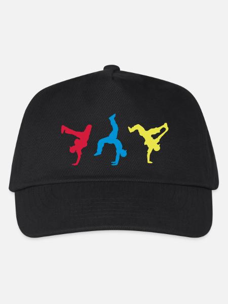 bboys colorfull - Kinder Basecap - Schwarz