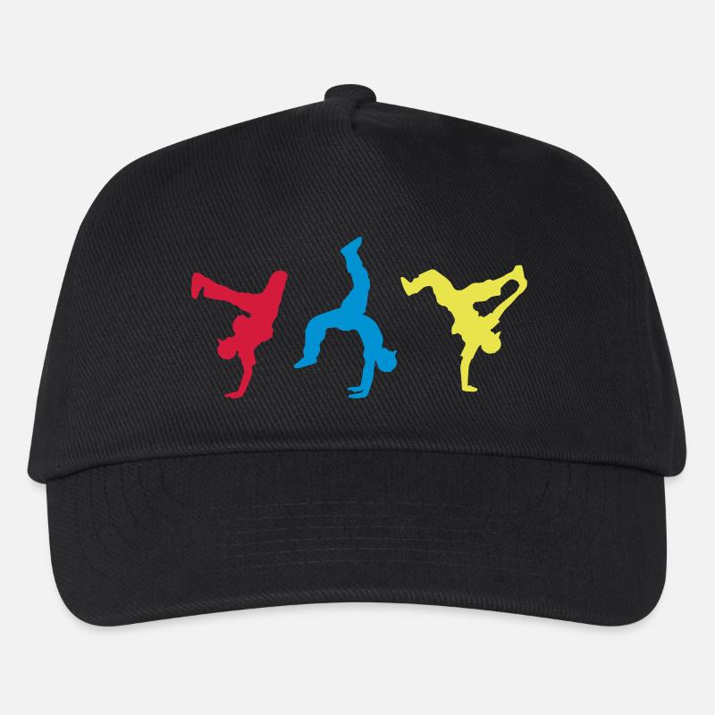 bboys colorfull - Kinder Basecap - Schwarz