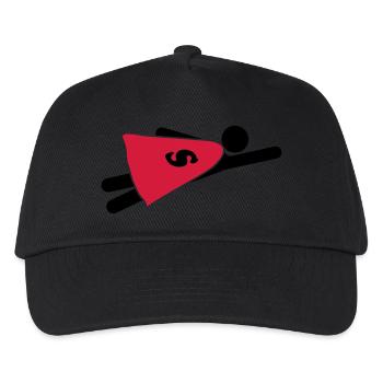 Super Hero - Kids’ Baseball Cap - black - Front