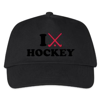 I love Field hockey - Kids’ Baseball Cap - black - Front