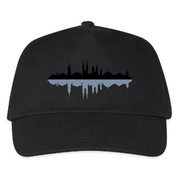 Skyline Halle Schatten - Kinder Basecap - Schwarz - Vorne