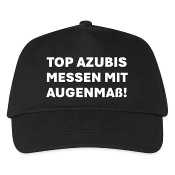 Top Azubis messen mit Augenmaß - Kinder Basecap - Schwarz - Vorne