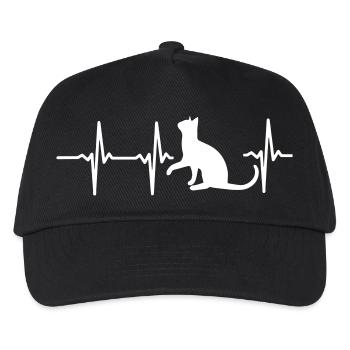 A HEART FOR CATS! - Kids’ Baseball Cap - black - Front