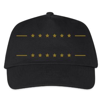 Stars Lines - Kinder Basecap - Schwarz - Vorne