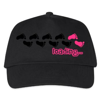 Loading Baby Girl Design - Kinder Basecap - Schwarz - Vorne