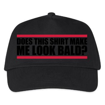 look bald shirt quote - Kids’ Baseball Cap - black - Front