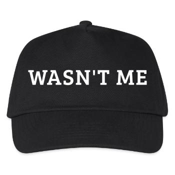Wasn't me Ich war's nicht - Kinder Basecap - Schwarz - Vorne