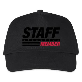 staff - Kinder Basecap - Schwarz - Vorne