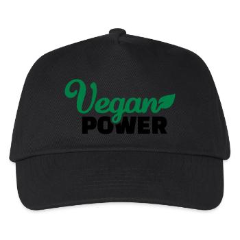 Vegan Power - Kids’ Baseball Cap - black - Front
