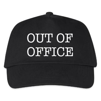 Out of Office - Kids’ Baseball Cap - black - Front